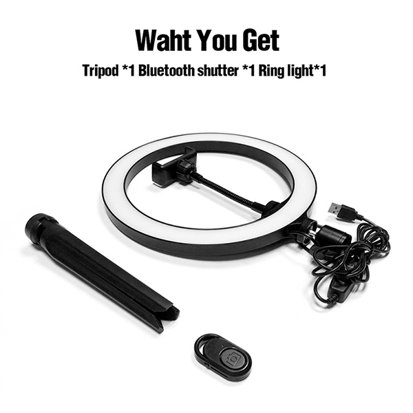 10" LED Ring Light with Tripod Stand & Phone Holder 10