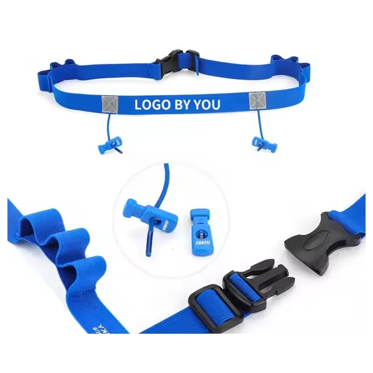 Unisex Triathlon Marathon Race Number Belt With Gel Holder 6