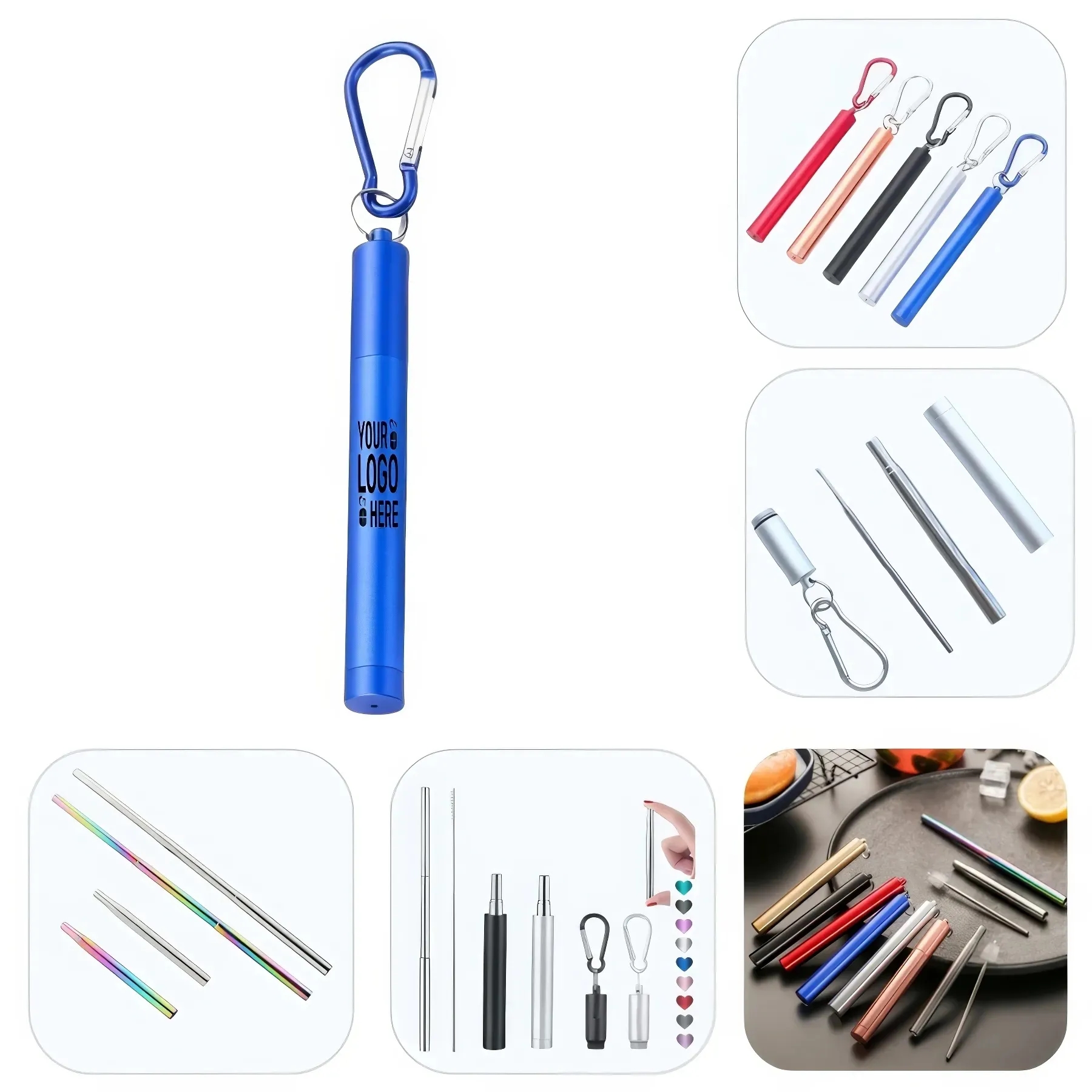 Portable Stainless Steel Telescopic Straw 5