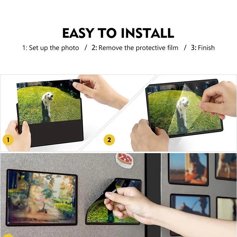 Magnetic Picture Frames Pocket For Refrigerator 4x6Inch 2