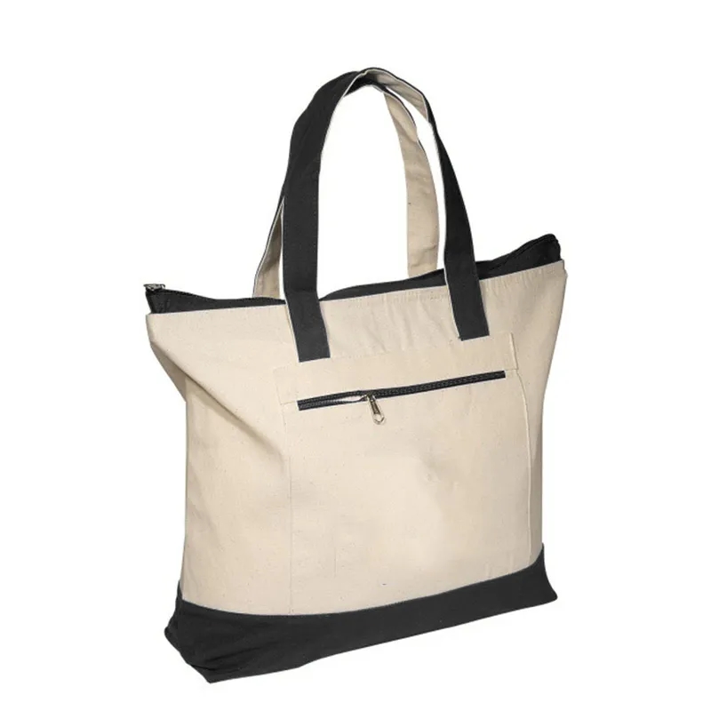 Large Heavy Reusable Zippered Tote Bags 9