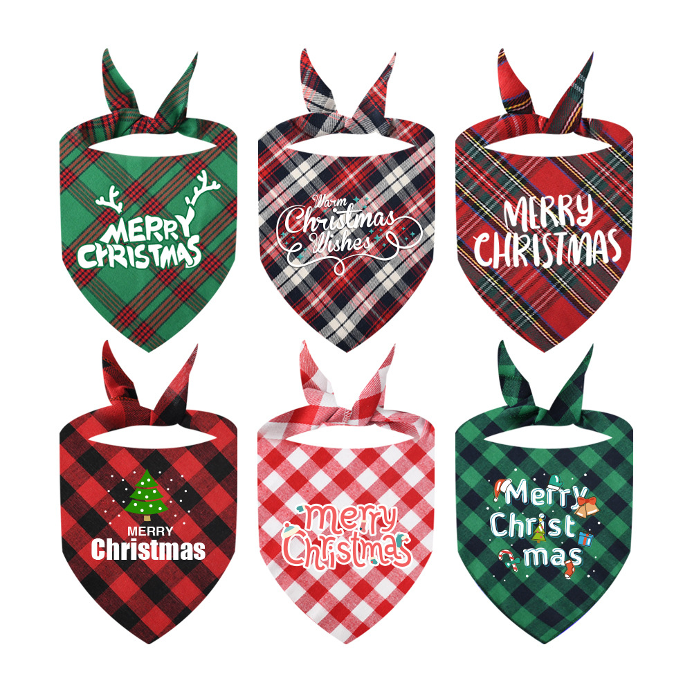 Christmas Cotton Pet Drool Towel 2