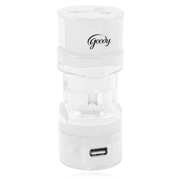 Translucent Universal Travel Power Adapter With USB Port 3