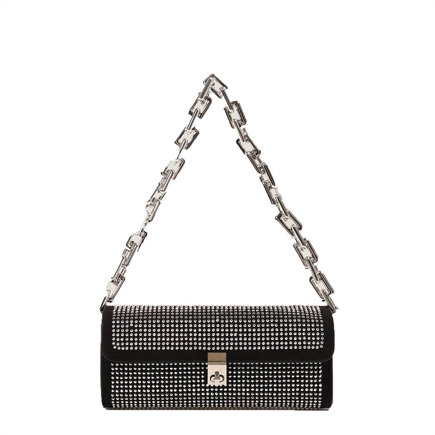 PU chain underarm shoulder tote bag 2