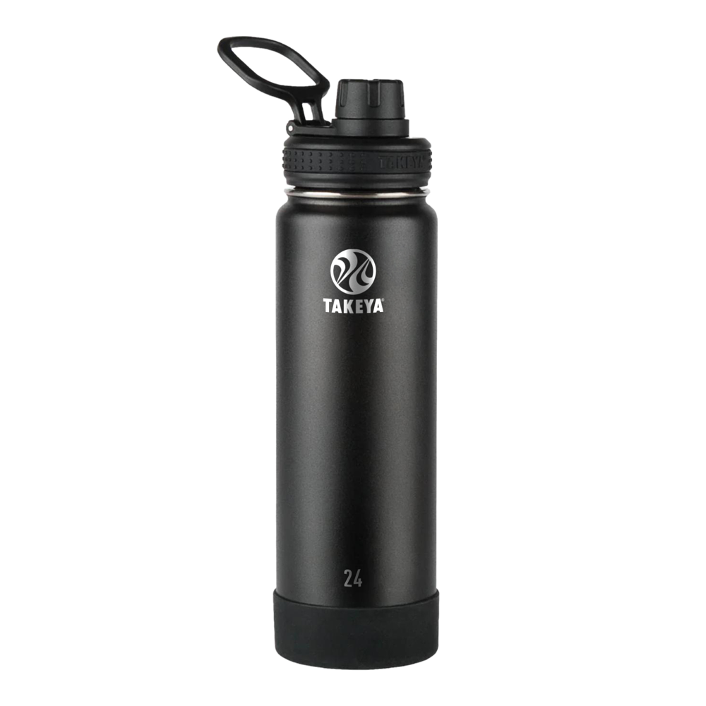 24 oz Takeya® Stainless Steel Insulated Active Water Bottle w/ Spout Lid