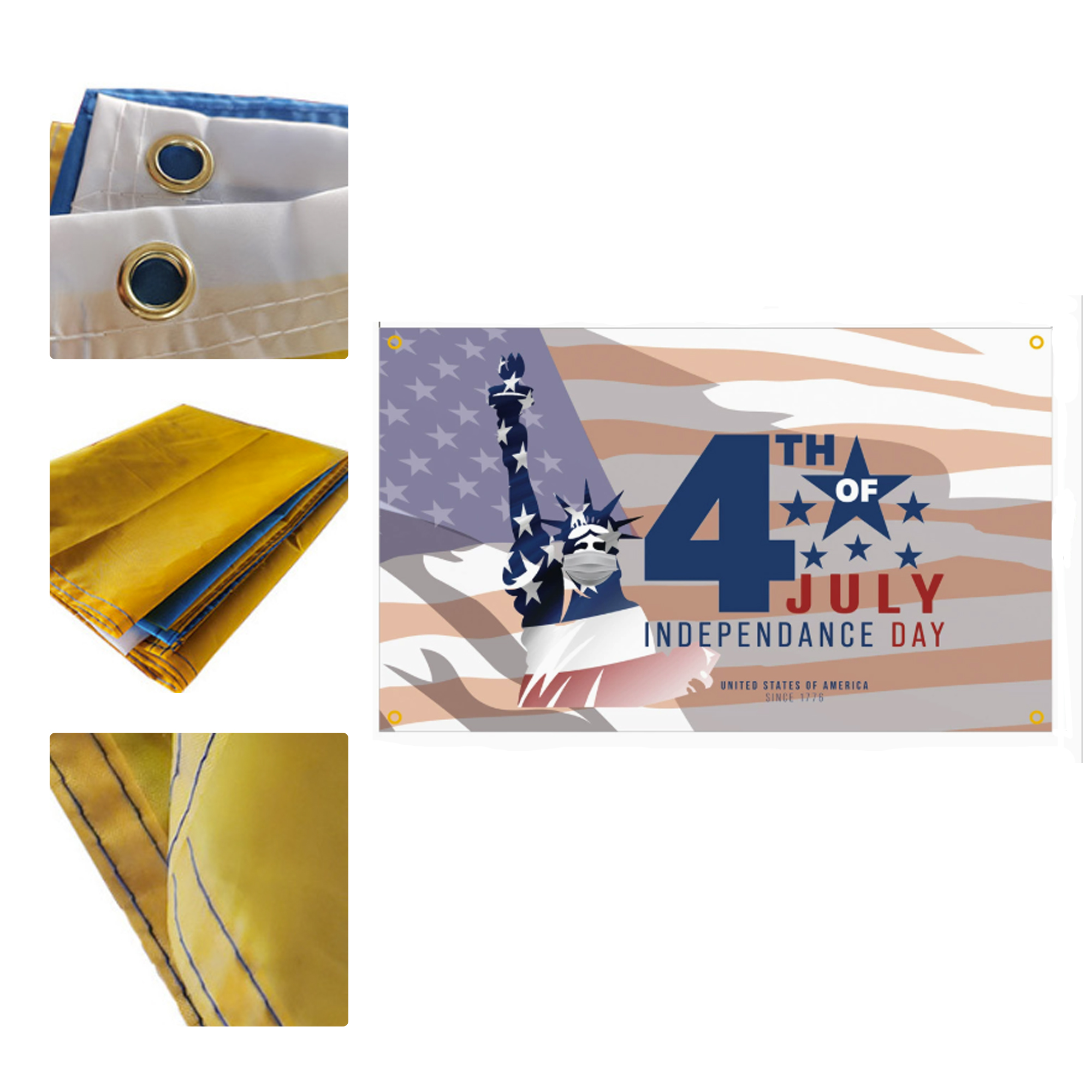 MOQ 50 New Amazon Independence Day Banner USA Flag 2