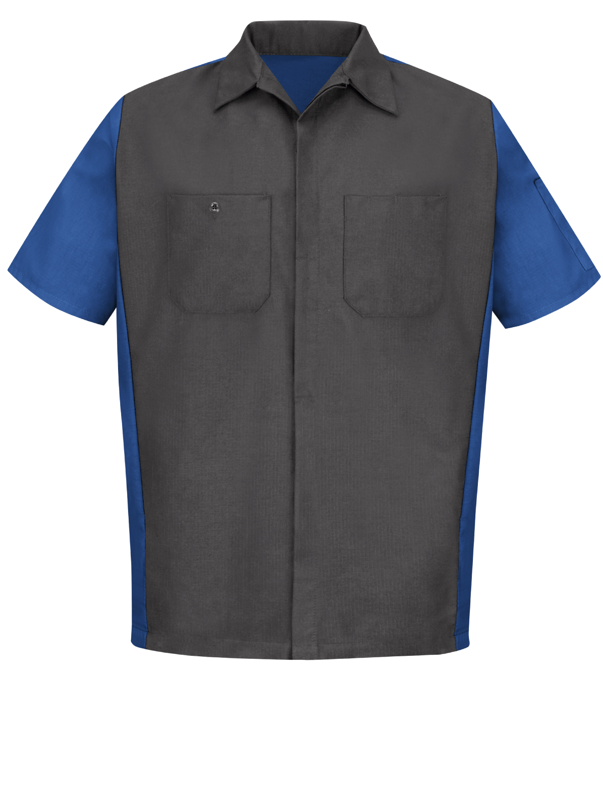 Red Kap Shirts -  Men's Short Sleeve Two-Tone Crew Shirt 4