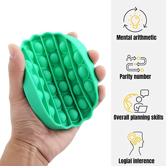 Silicone Pressure Relieving Push Pop Bubble Fidget Toys 2