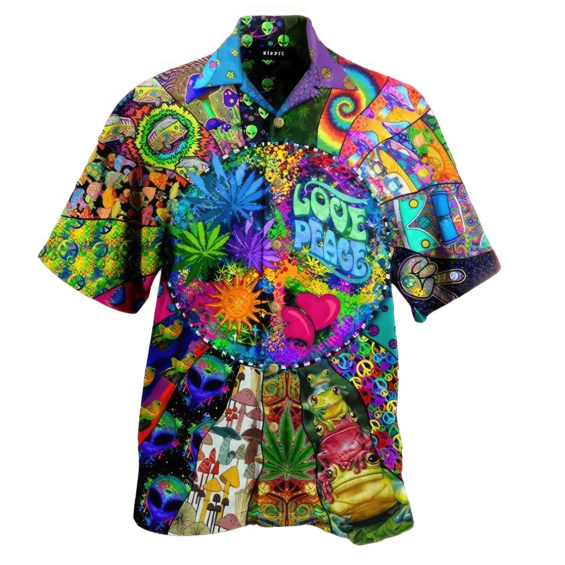 Men's Plus Size 3D Digital Print Hawaiian Shirt & Summer 2
