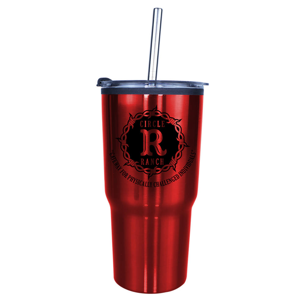 20 oz. Ares Tumbler with Stainless Straw/Flip Top Lid 12