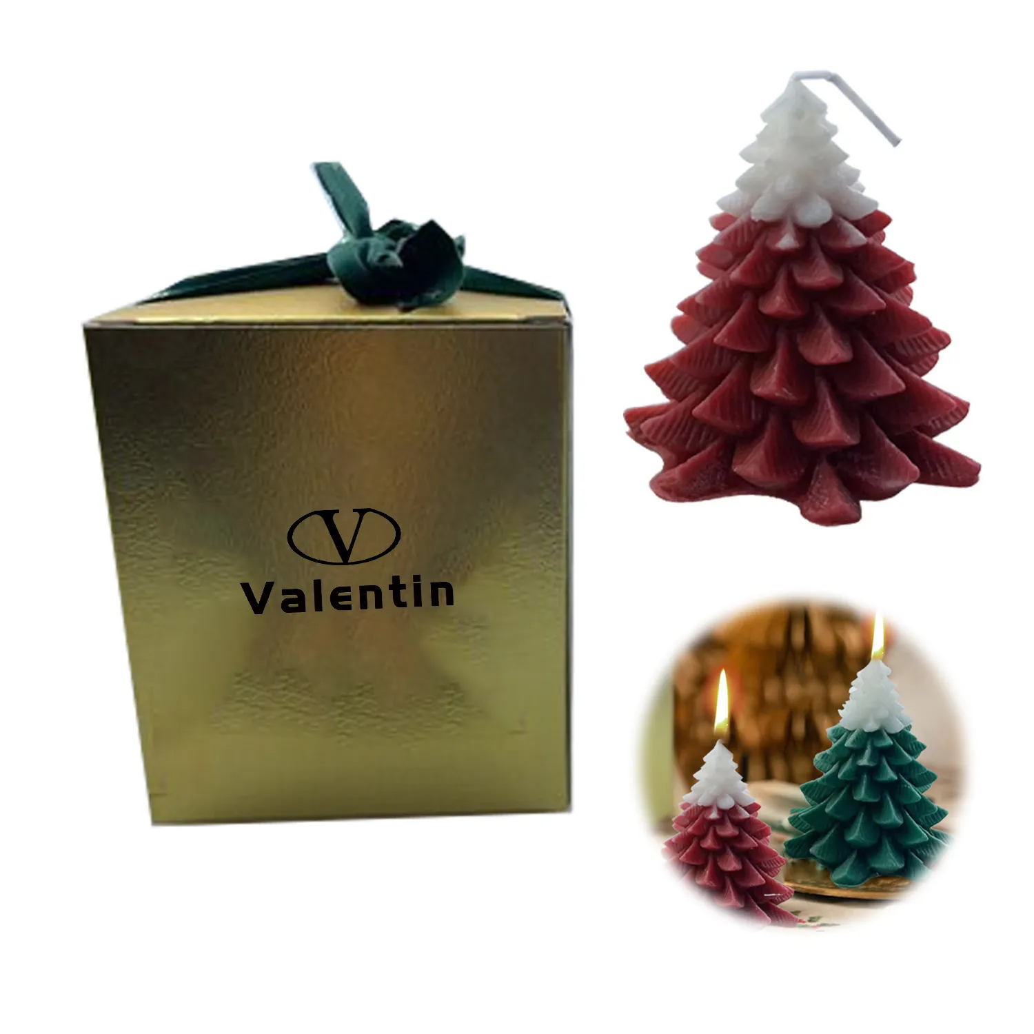 Christmas Tree Candle 1