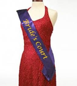 Purple Custom Pageant Sash 1