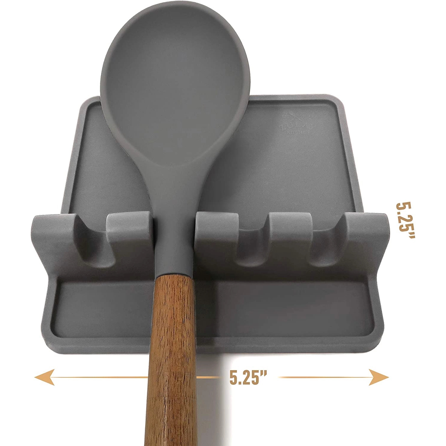 Silicone Utensil Rest With Drip Pad 2