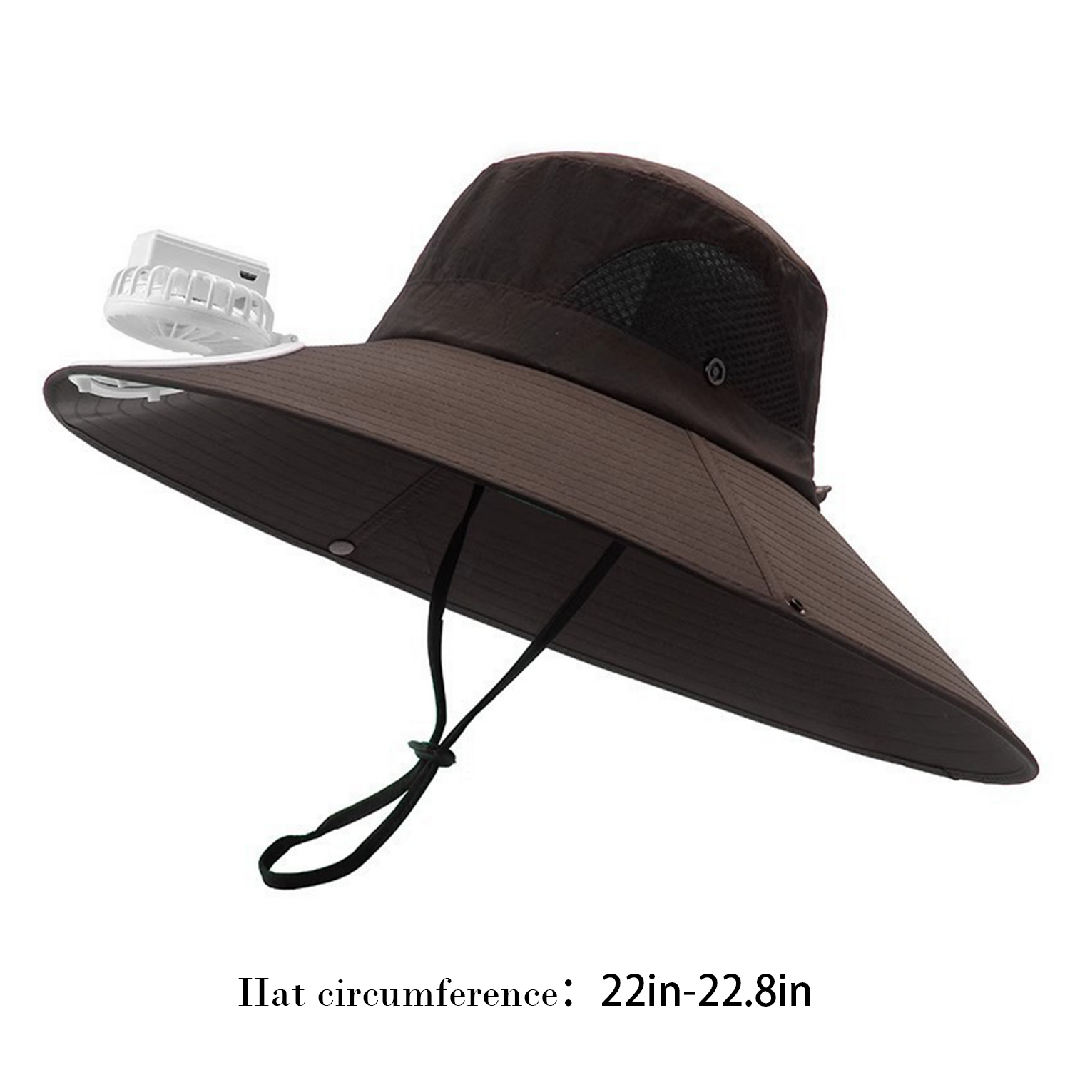 Waterproof Breathable Solar Fan Bucket Hat 3
