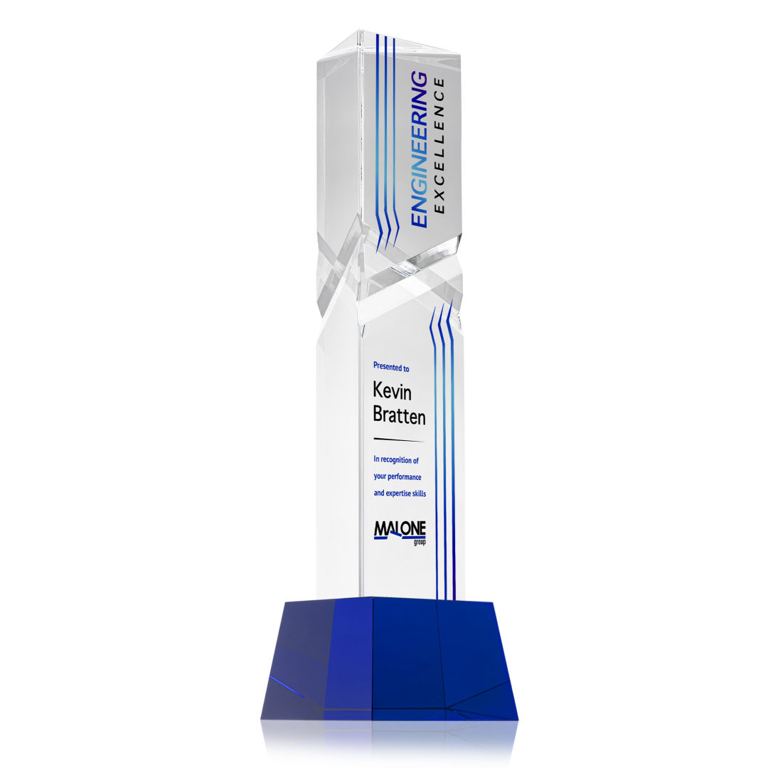 Oakham VividPrint™ Award on Robson Base - Blue 12