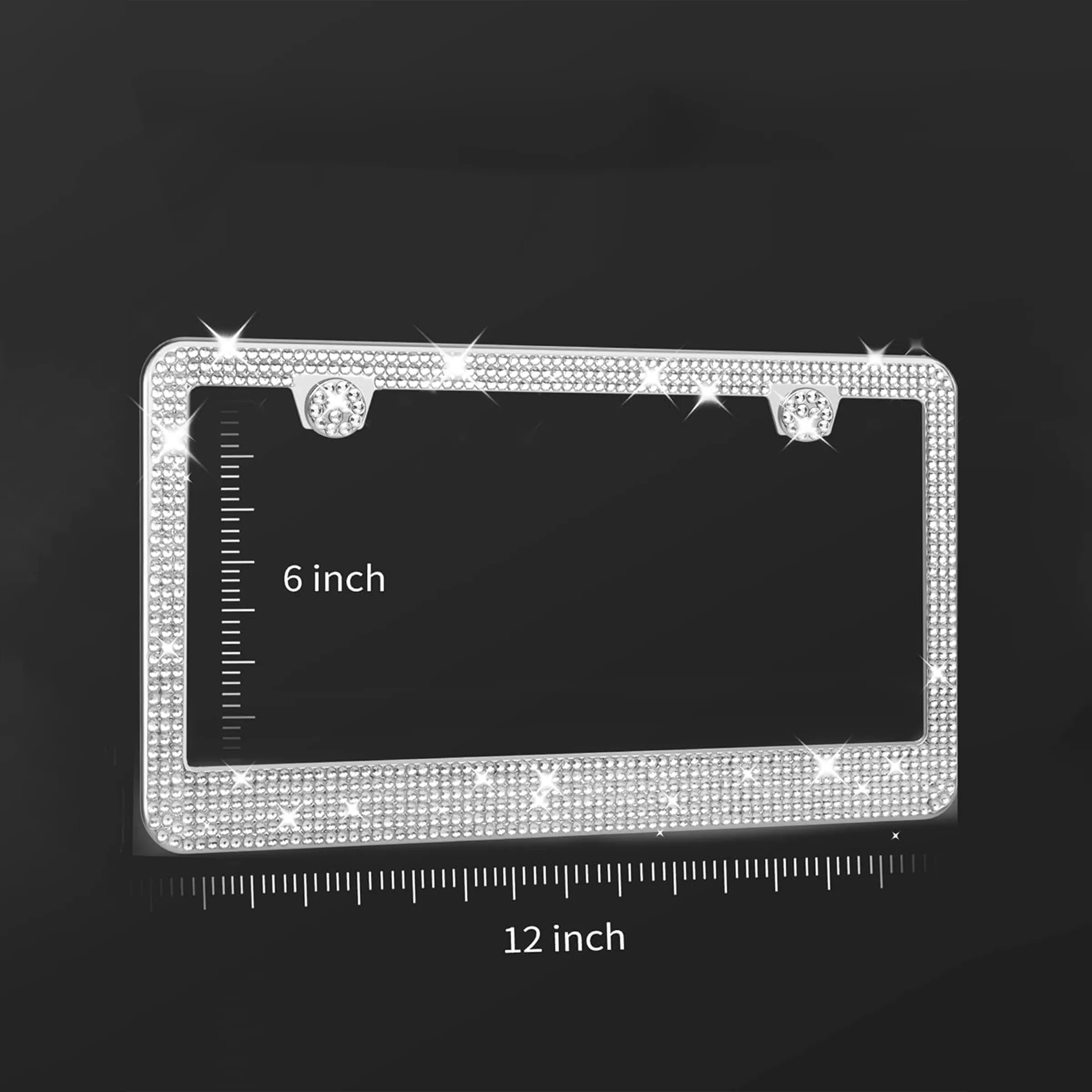 Rhinestone Bling Car License Plate Frame 2