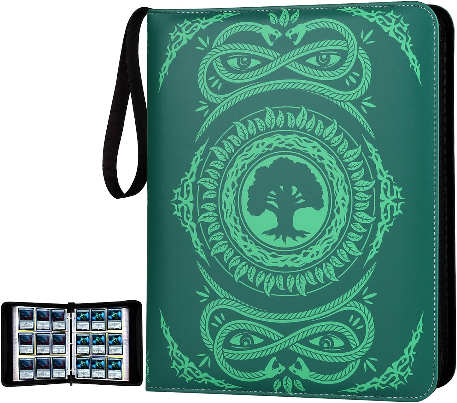 Trading Card Binder/Portable Cards Collection Book with Zipper-9 Pocket 1