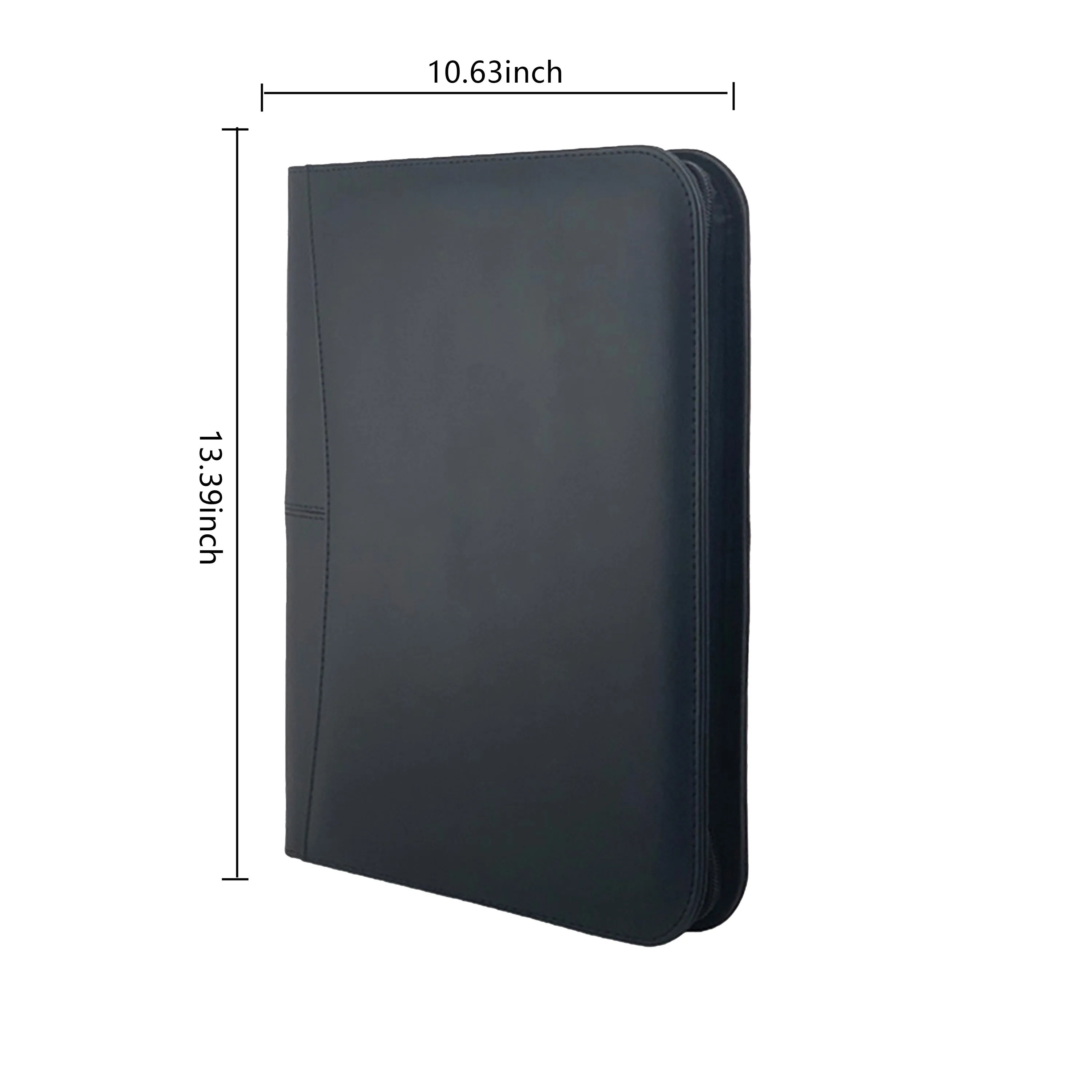Durable PU Leather A4 Folder with Wide Spine 2