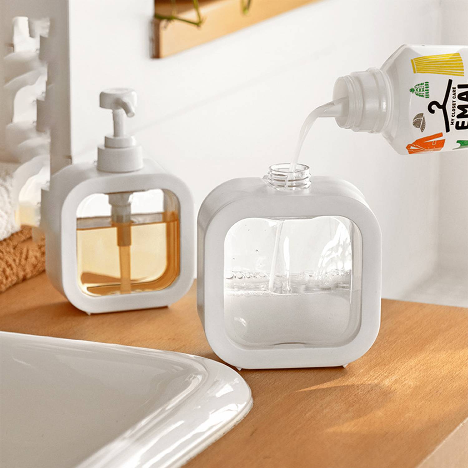 Clear dispenser bottle 3