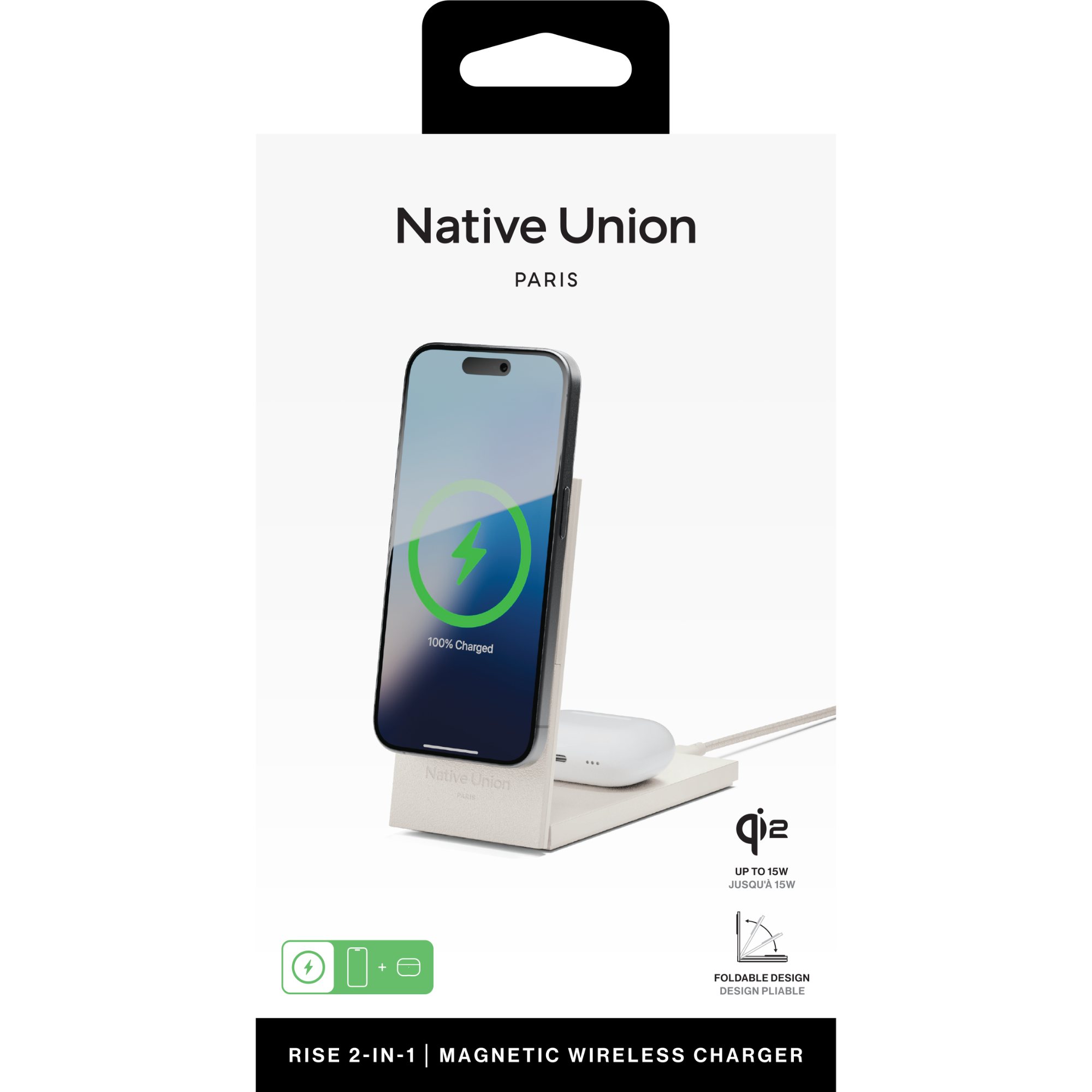 Native Union Rise 2-IN-1 Qi2 Wireless Charger 14