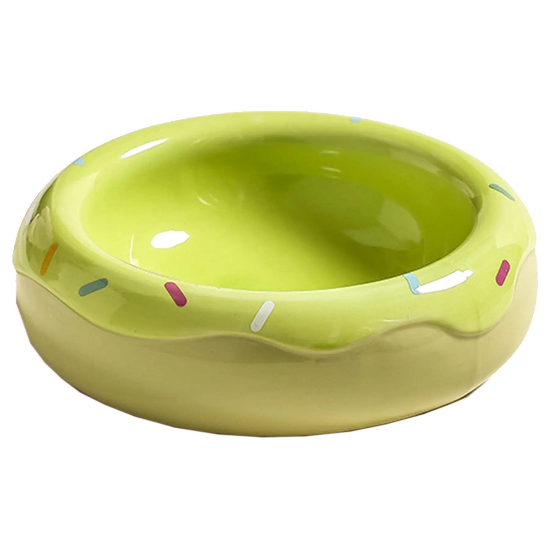 Ceramic Slanted Cat Food Bowl 8