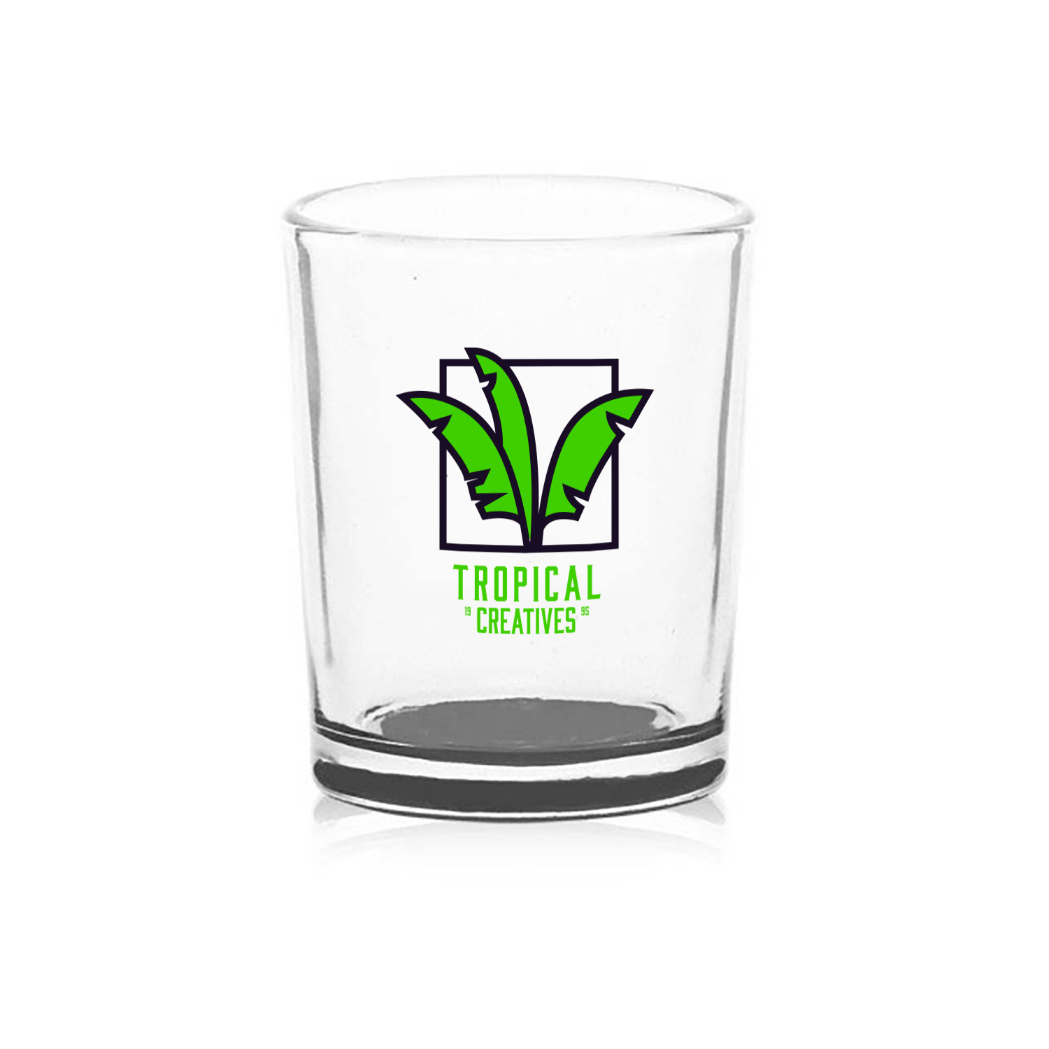 3 oz. Glass Votive Candle Holder (2 Color Imprint) 3