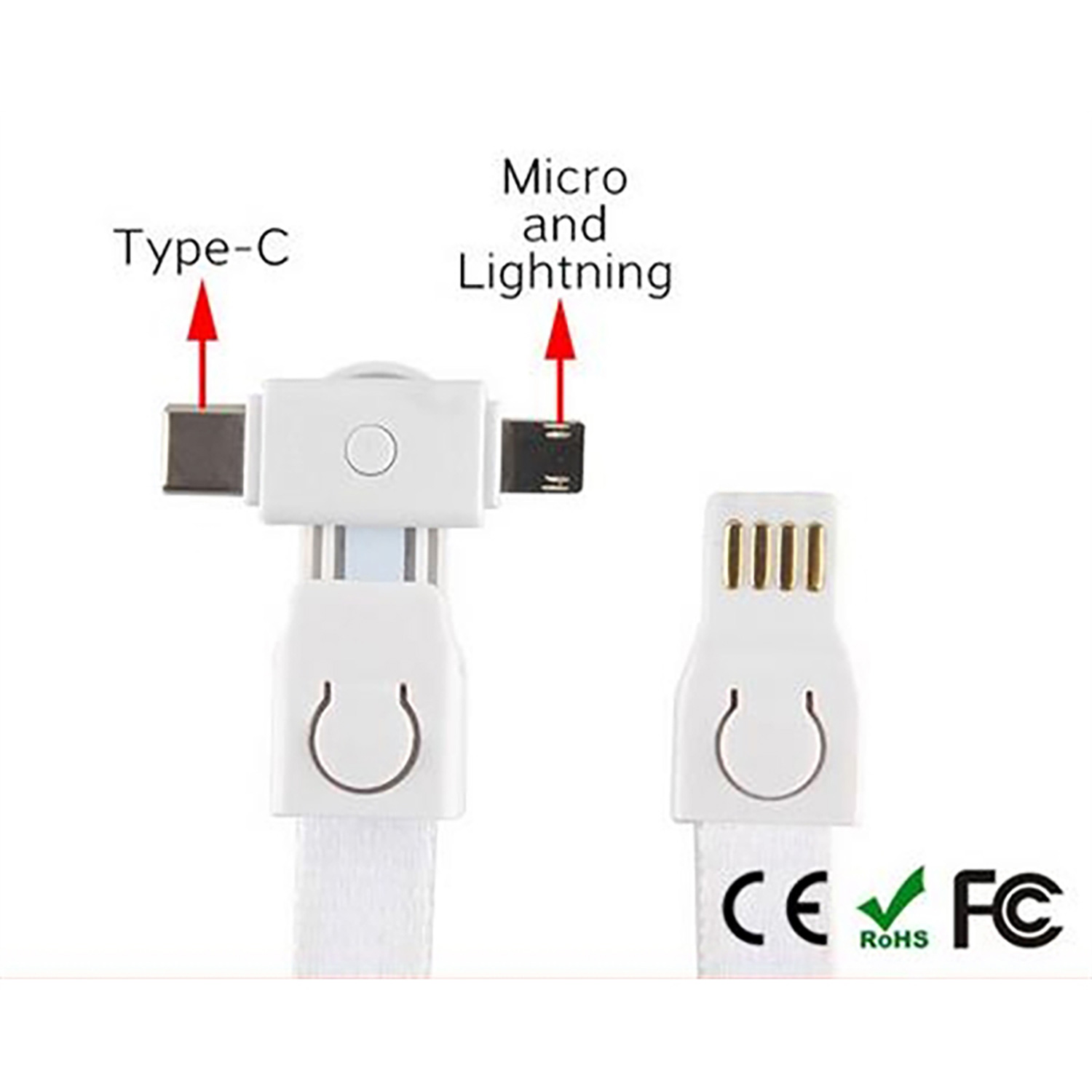 3 in 1 Lanyard USB cable Cable 2