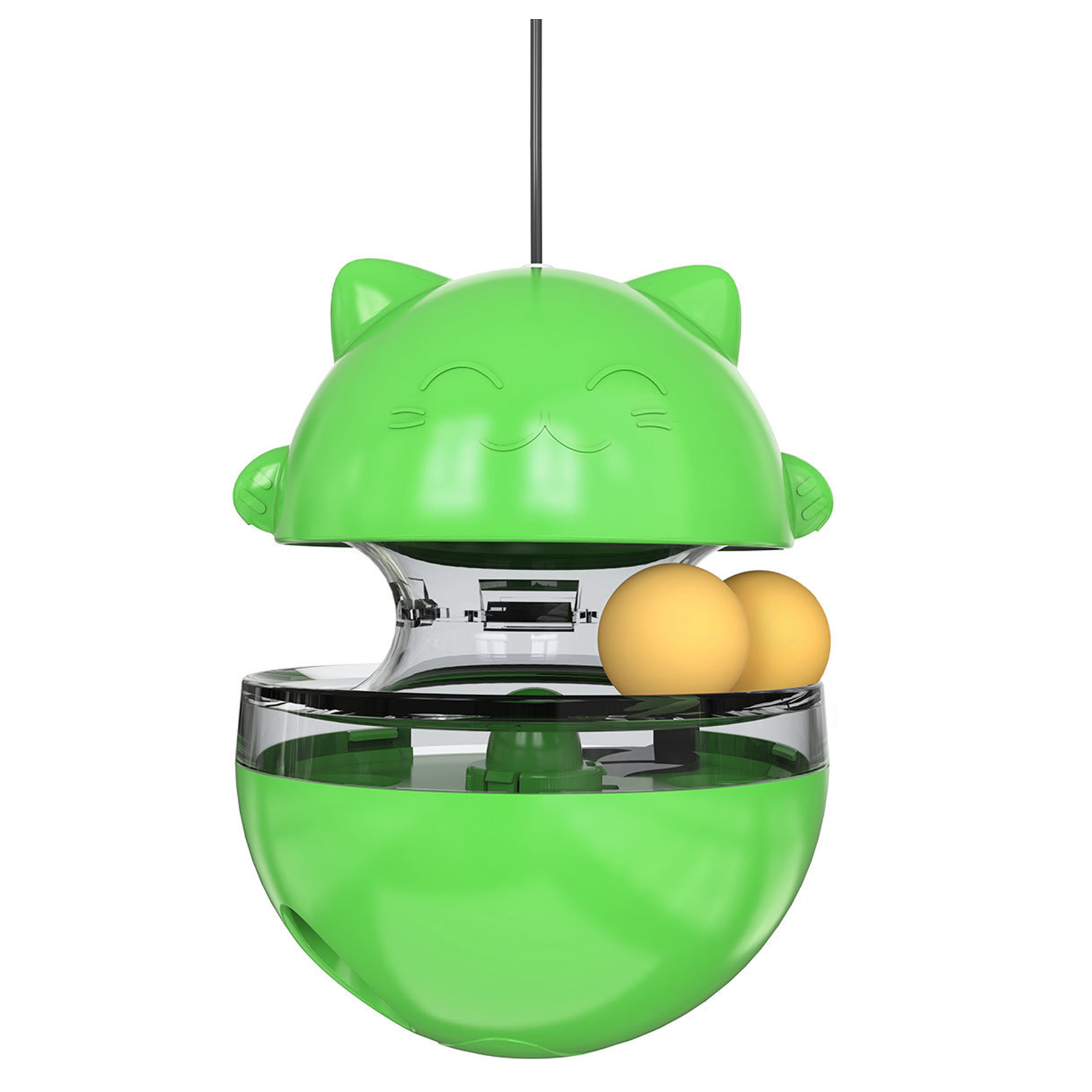 Plastic Cat Toys Kitty Food Dispenser Ball Indoor 6