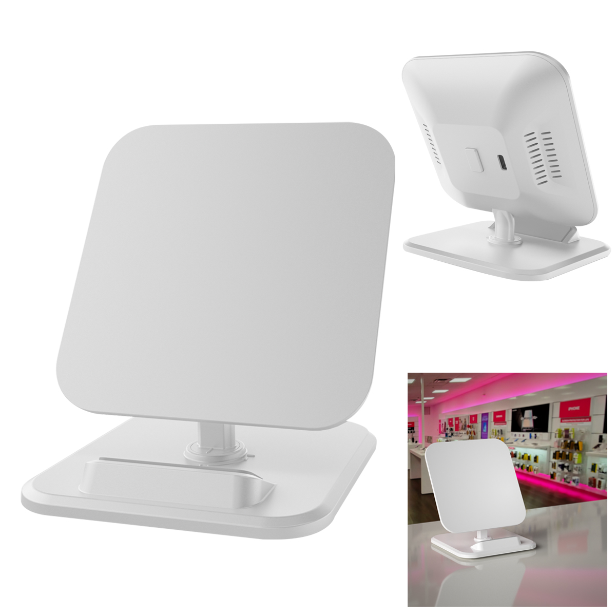 10W Square Wireless Charger & Stand 1