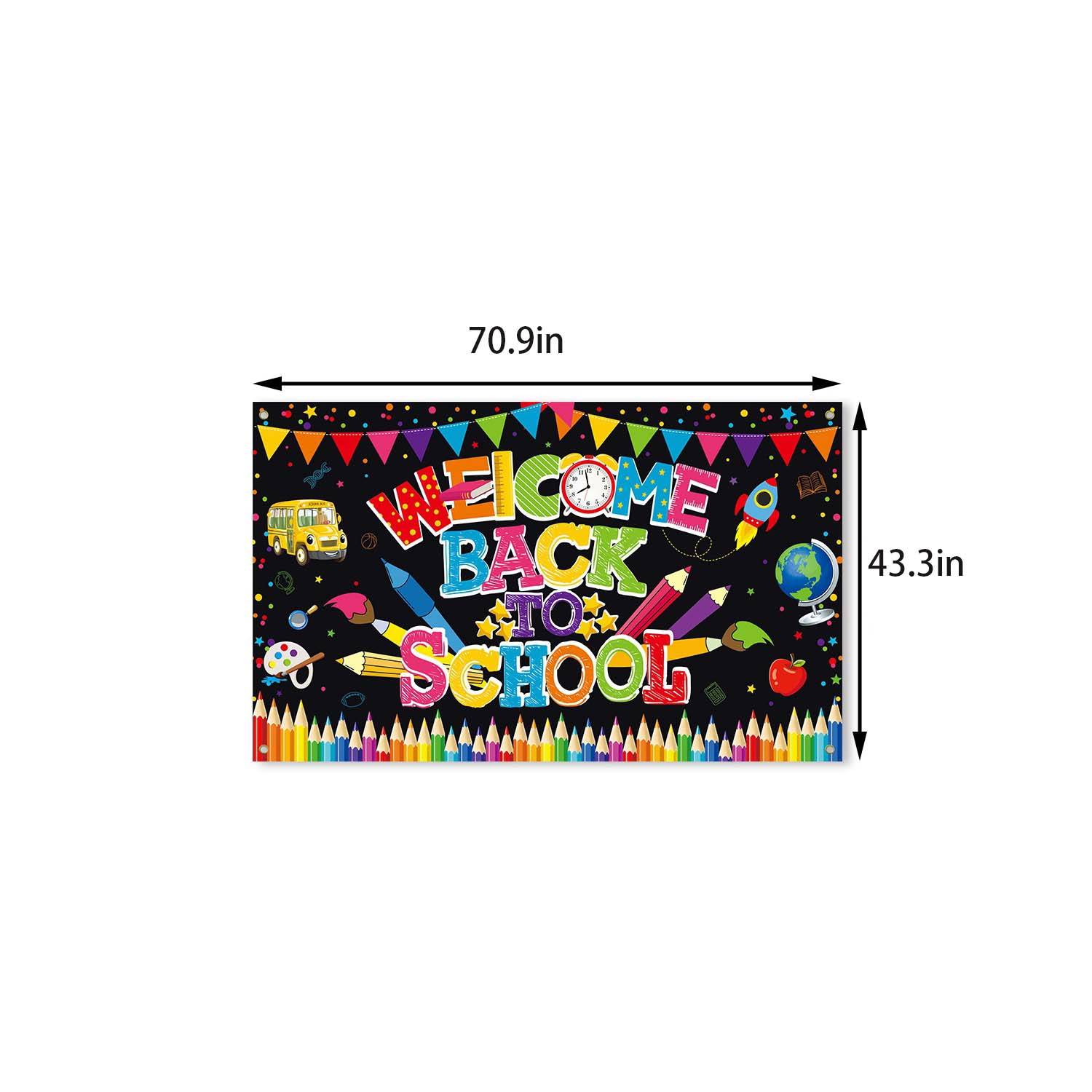 Welcome Back To School Backdrop 4