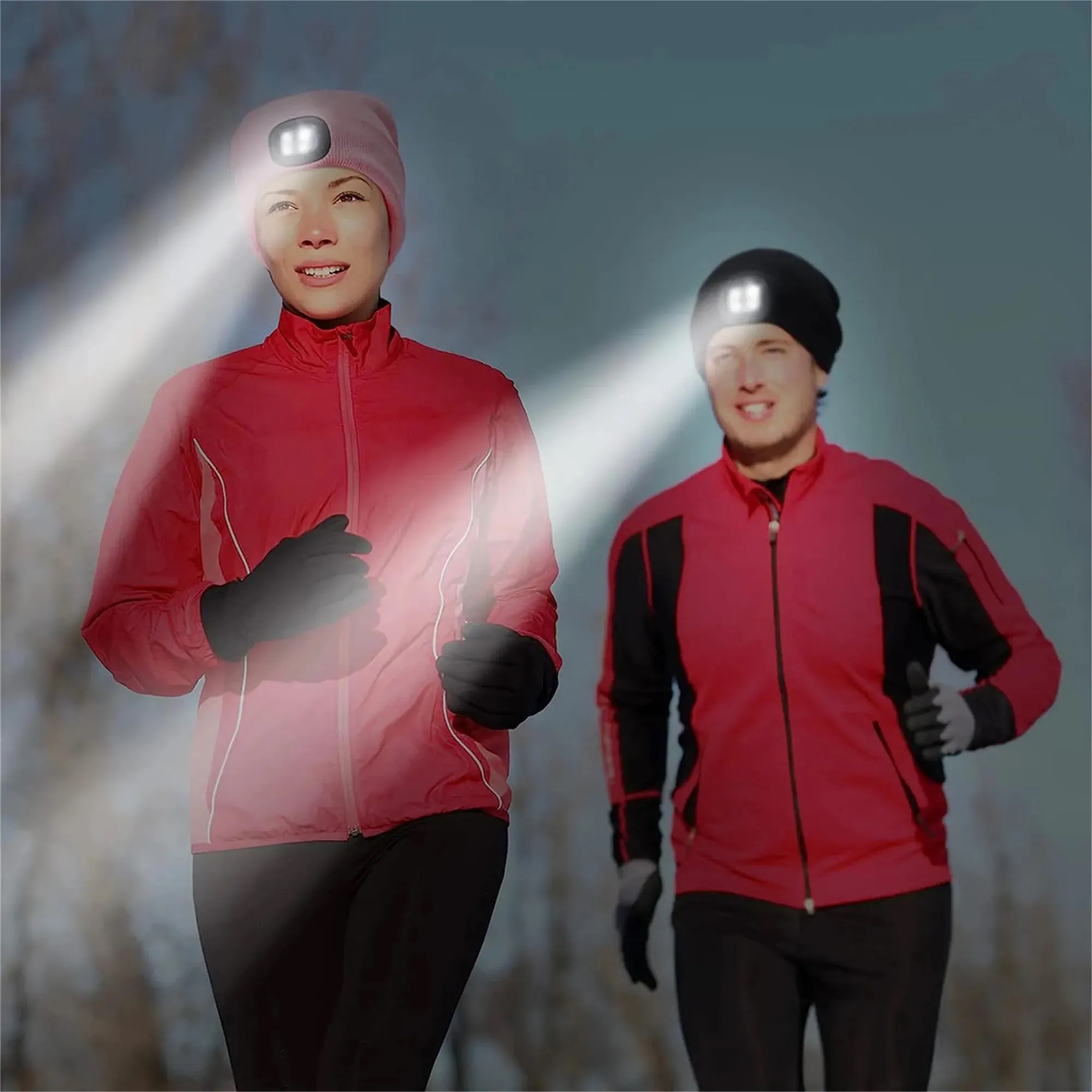 Unisex LED Beanie Hat with Light 3