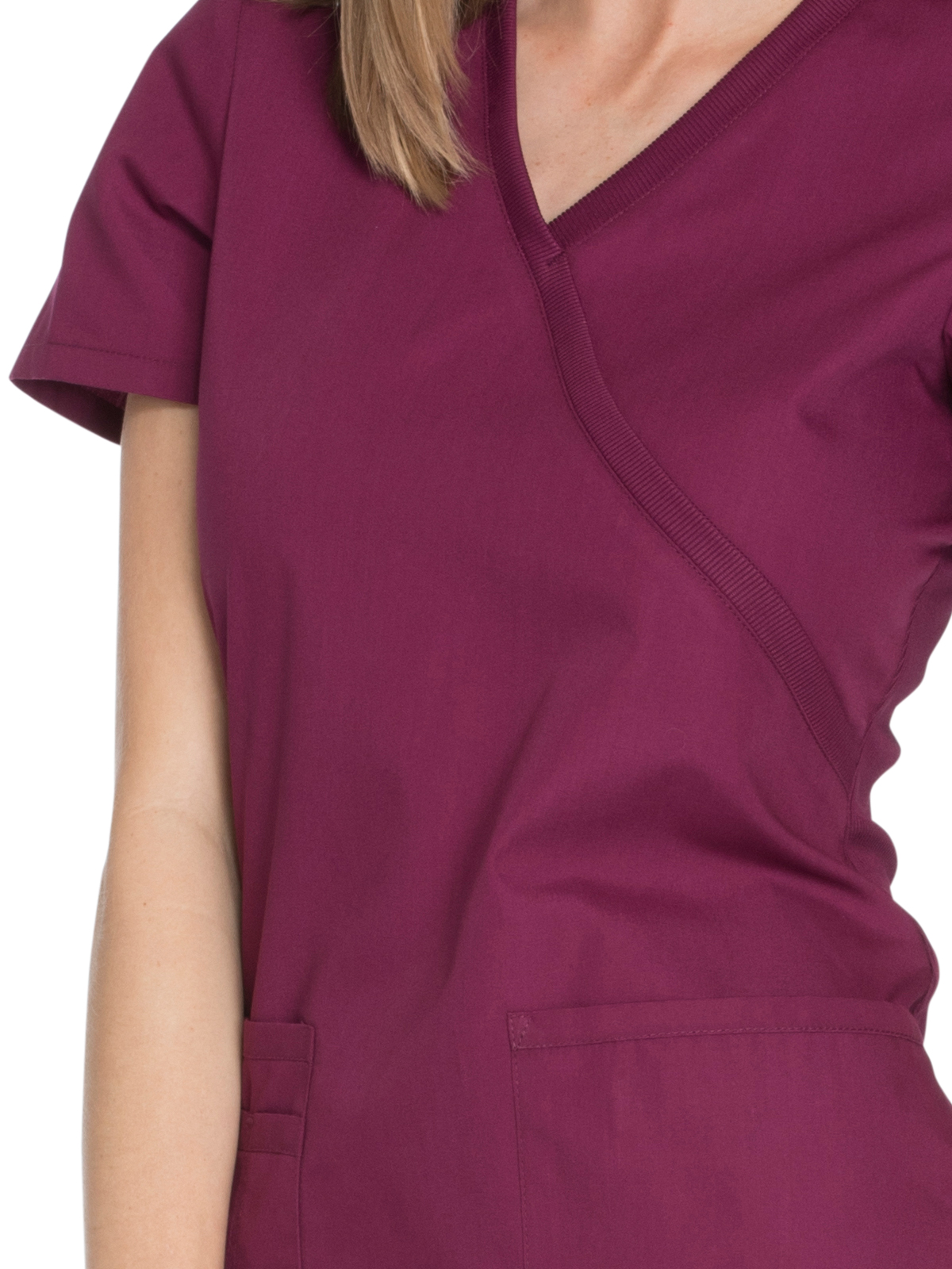 Cherokee - Workwear Originals - Women's 2-Pocket Mock Wrap Top 19