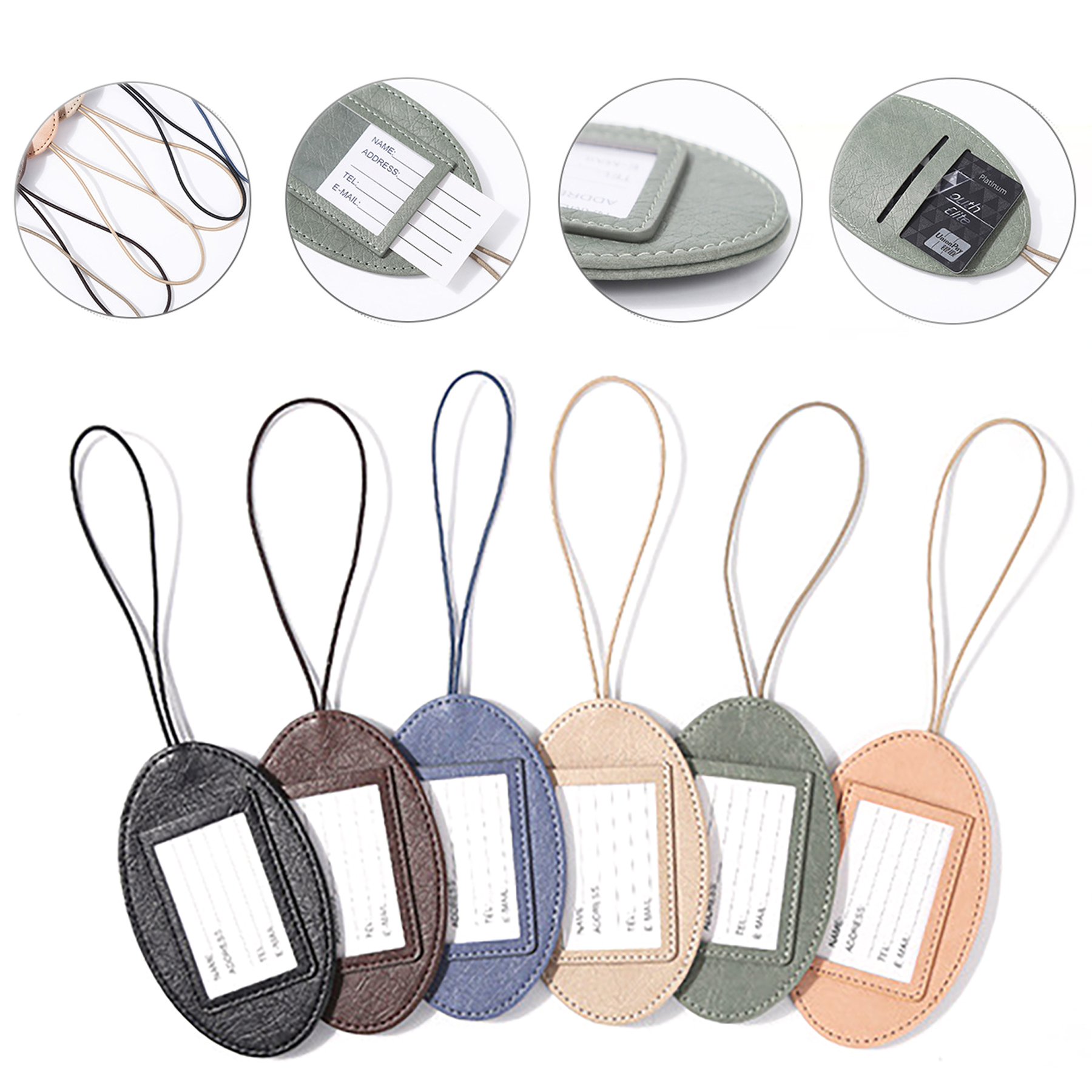 PU Multifunction Luggage Tags 2