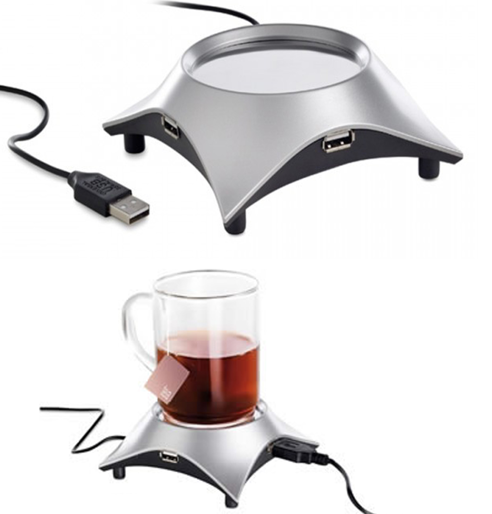 iBank ® USB Cup Warmer + 4 Port USB Hub 2