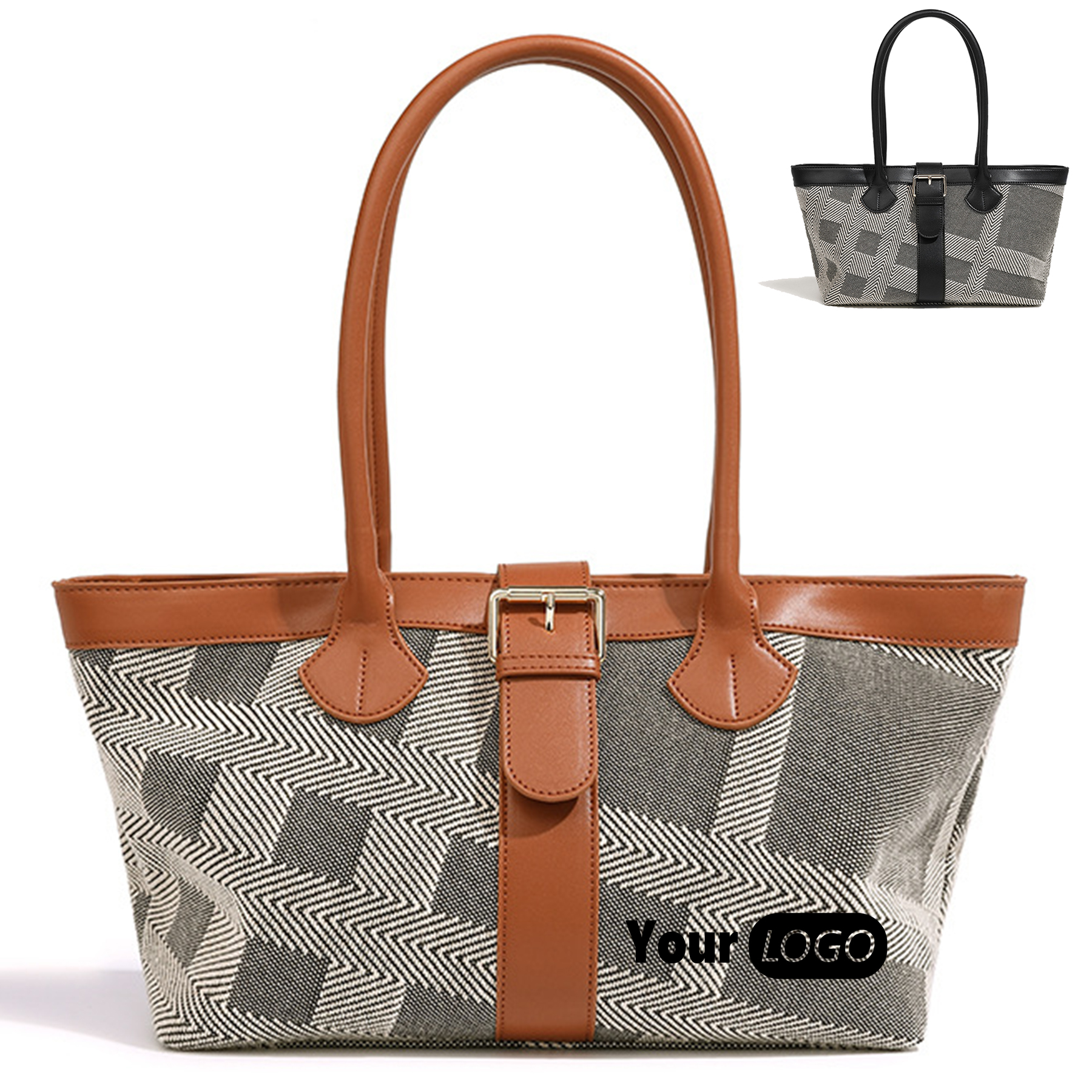 Canvas Handbag for Women, custom tote bag with logo imprint 2