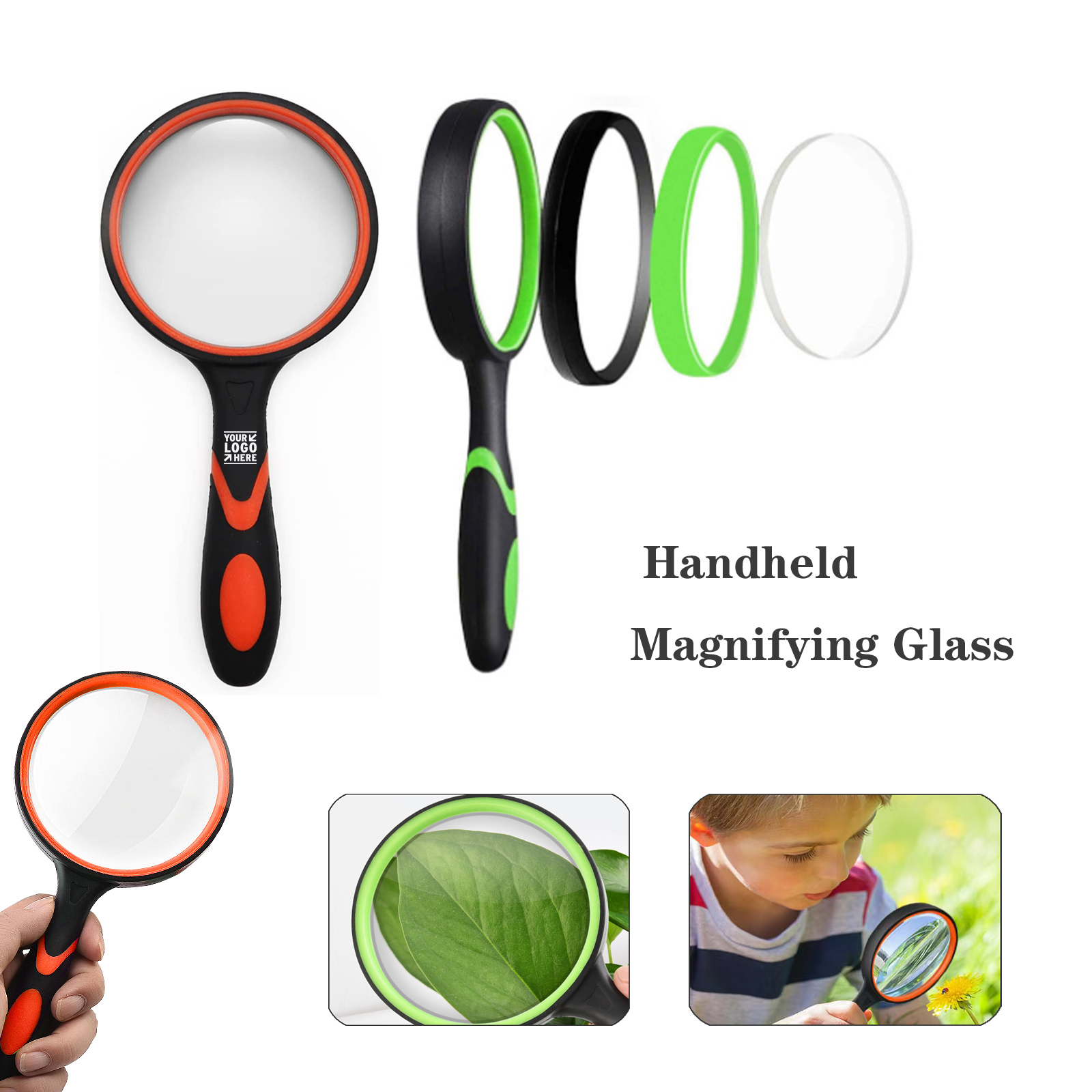 75mm 10X Handheld Magnifying Glass 1