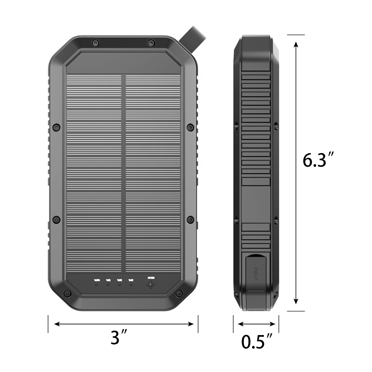20000mAh Wireless Charging Solar Power Bank 5