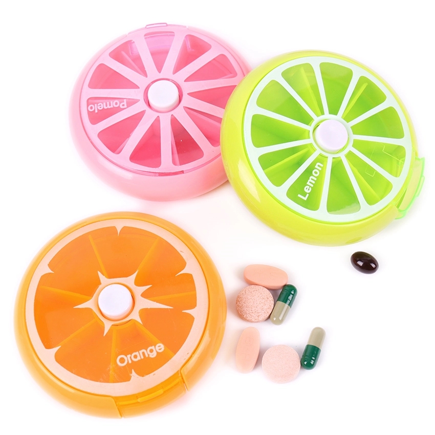 Round 7 Compartments Fruit Shaped Pill Box 7
