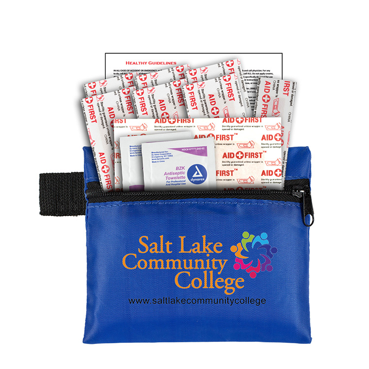 "Riverside Plus" 14 Piece Healthy Living Pack Components inserted into Zipper Pouch 14