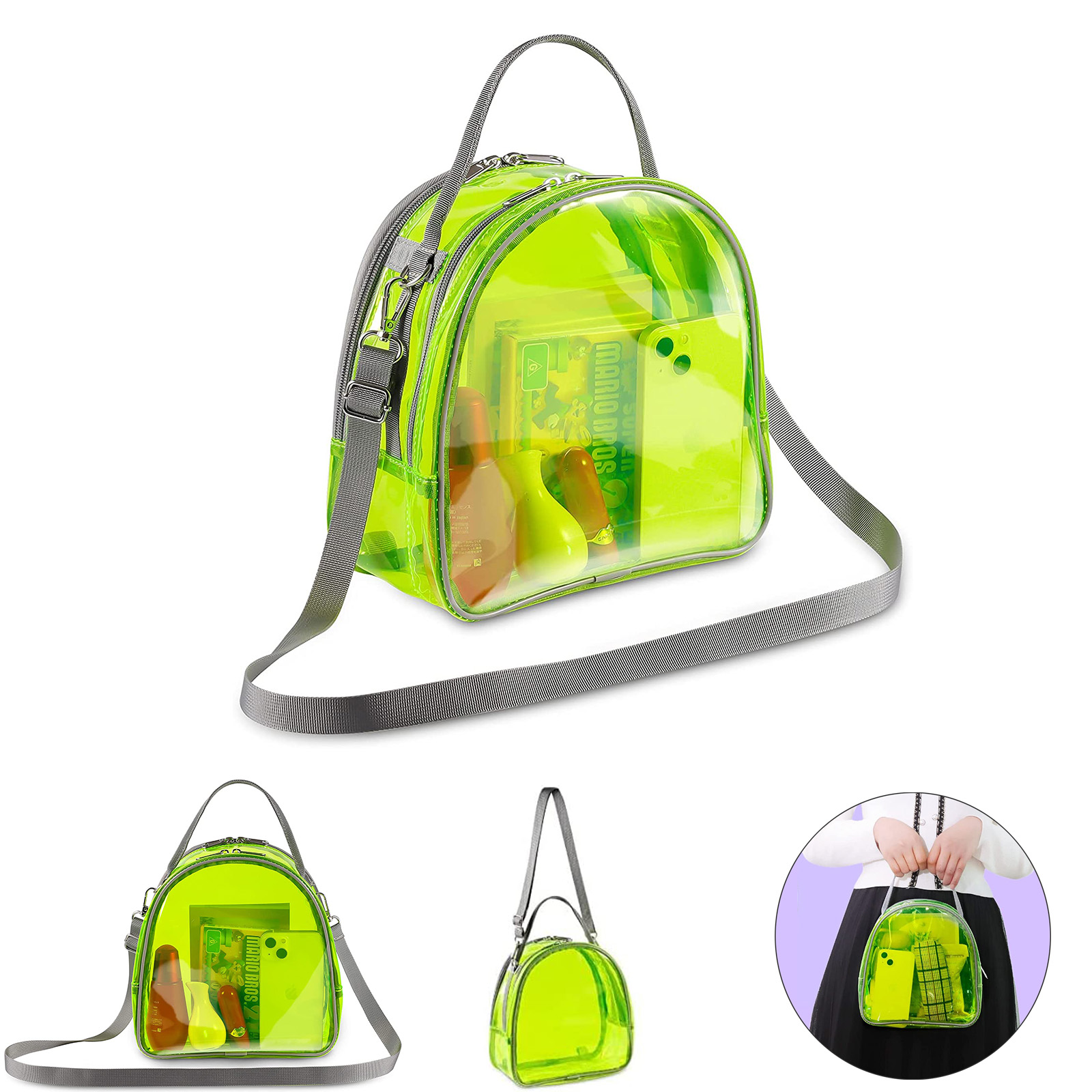 Mildbeer Clear Bag Stadium Approved Clear Mini Backpack 2