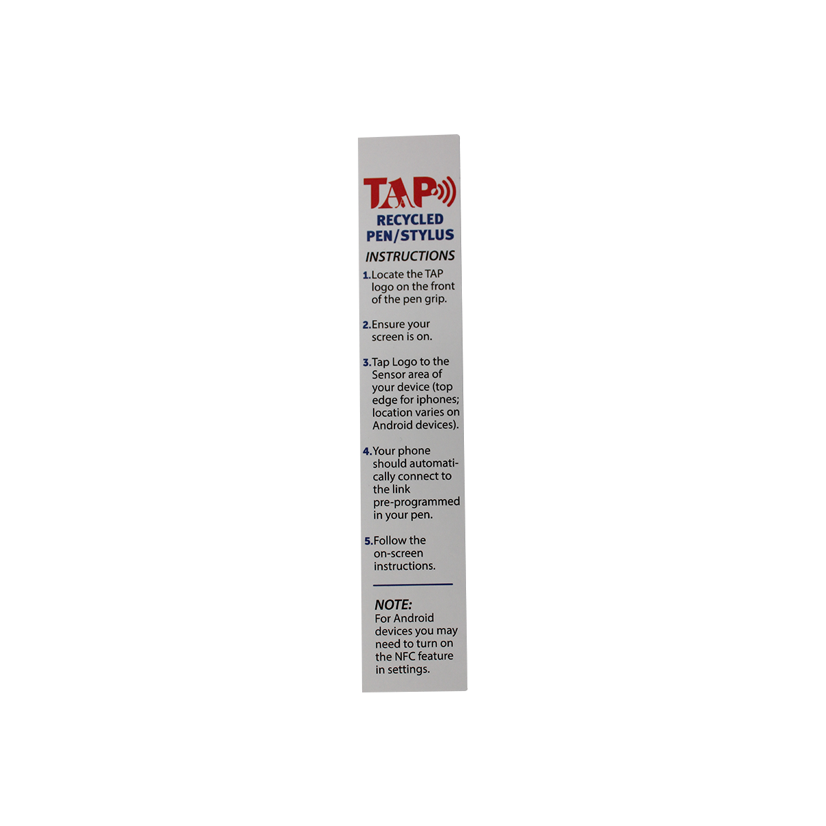 Tap Recycled Pen/Stylus 12