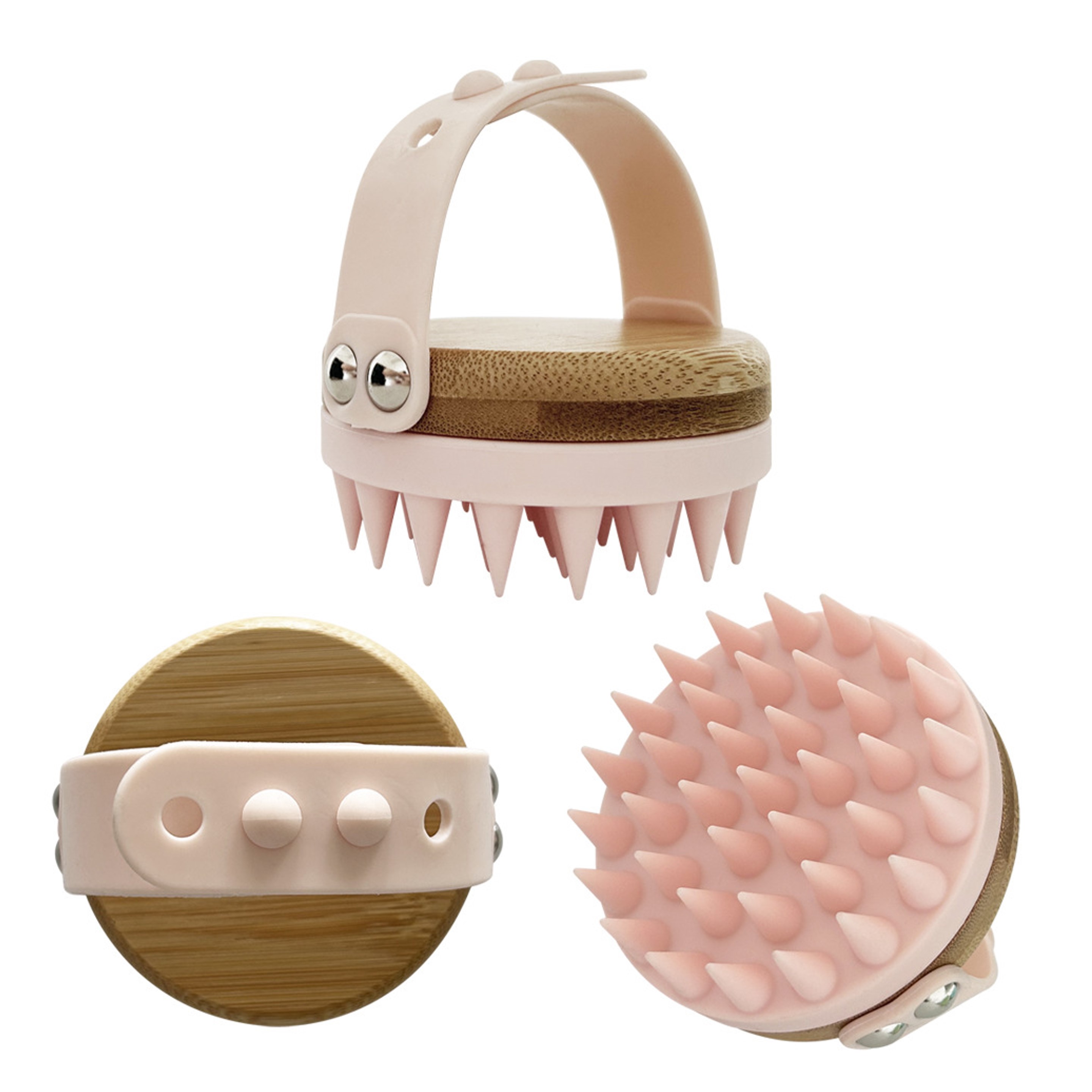 Bamboo & Silicone Shower Brush 2