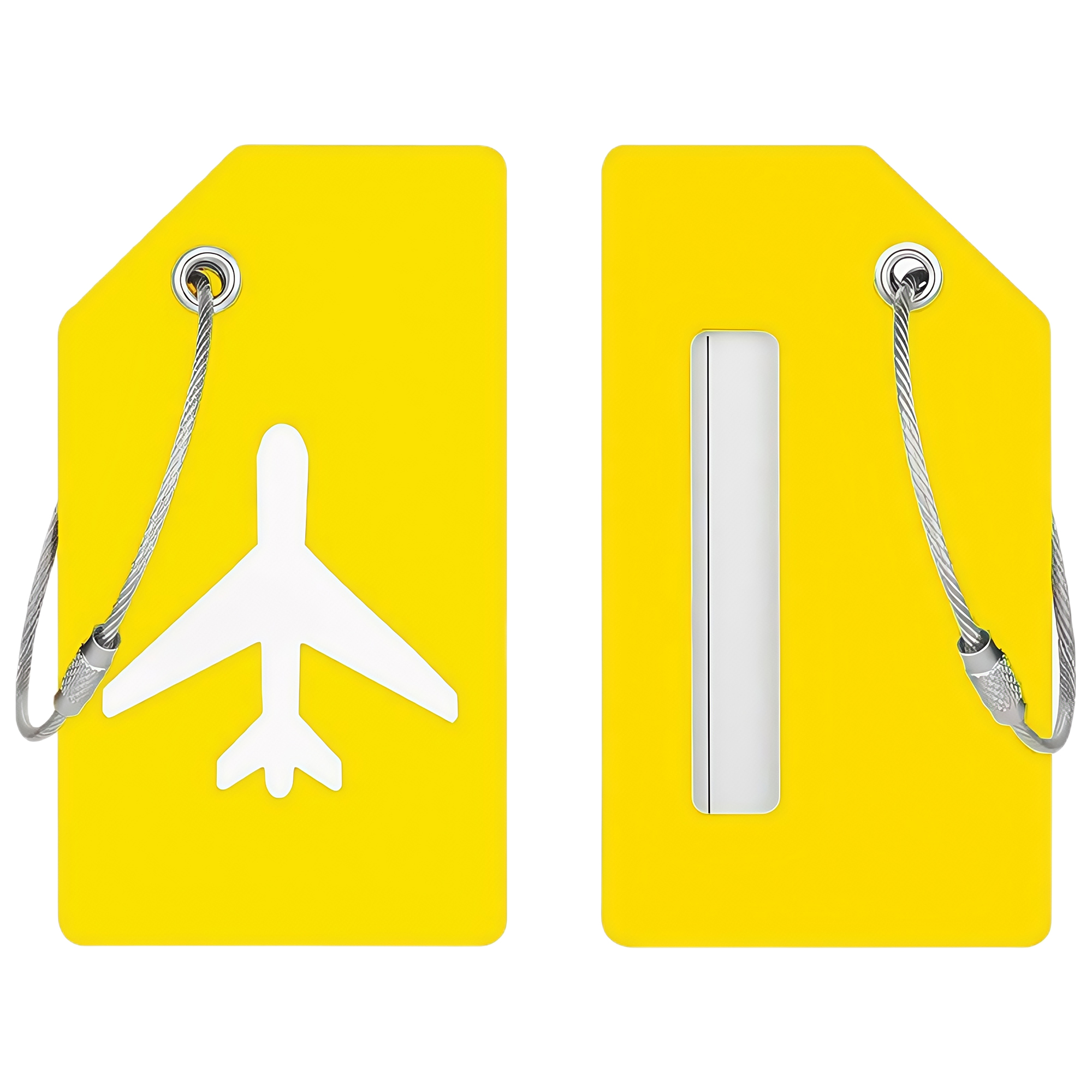 Silicone Luggage Tag for Travel - 2x3.5" Name Card Holder 3