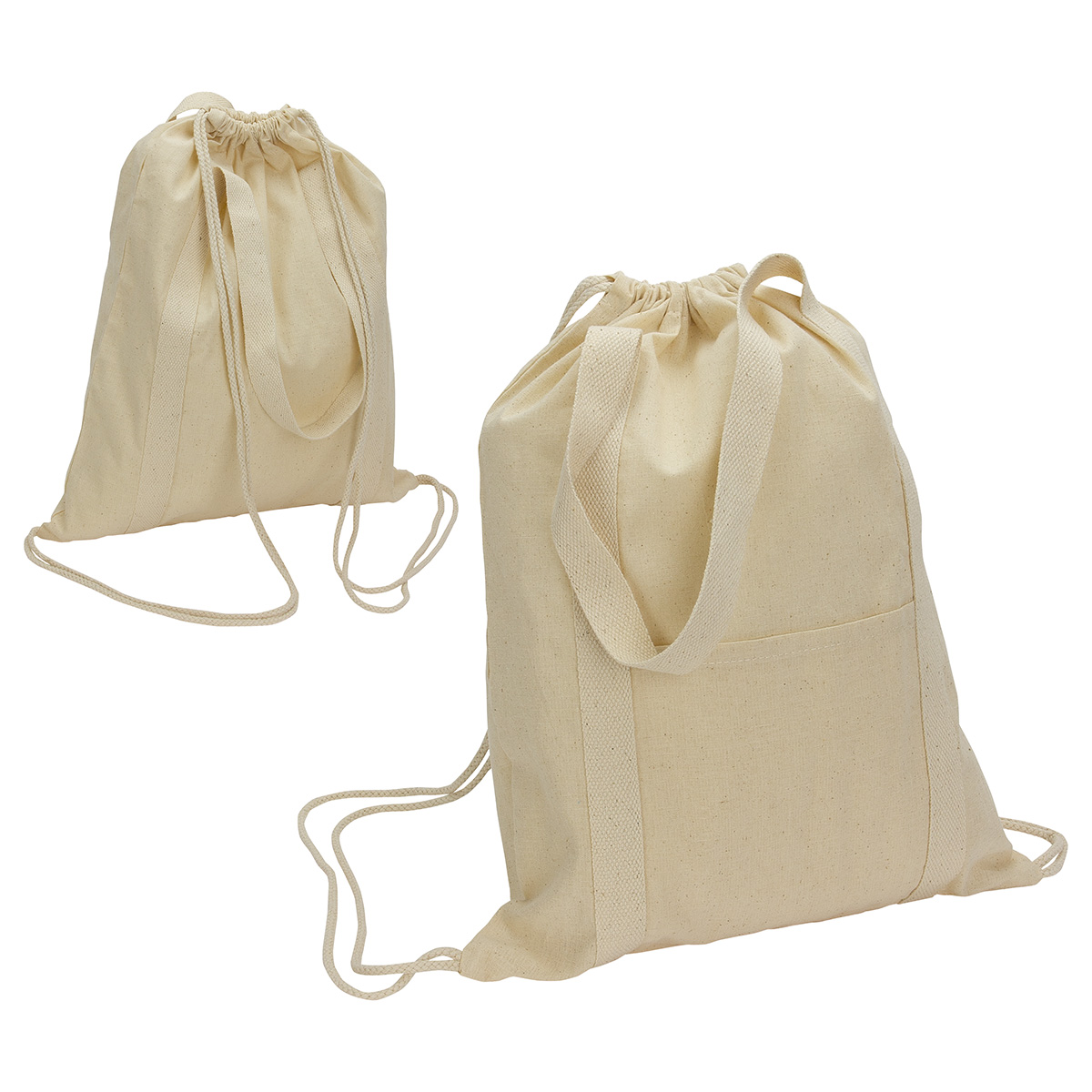 Orion 5 oz 50/50 Recycled Cotton Drawstring Bag 3