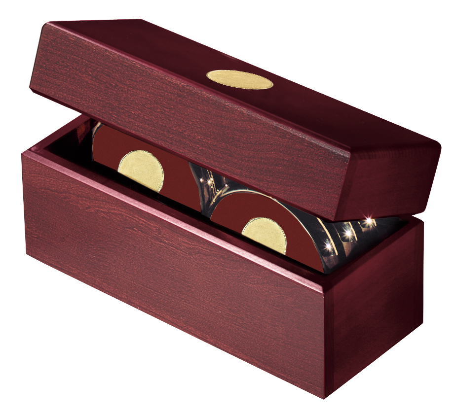 JAFFA® Six Coasters with Solid Cherry Chest 11