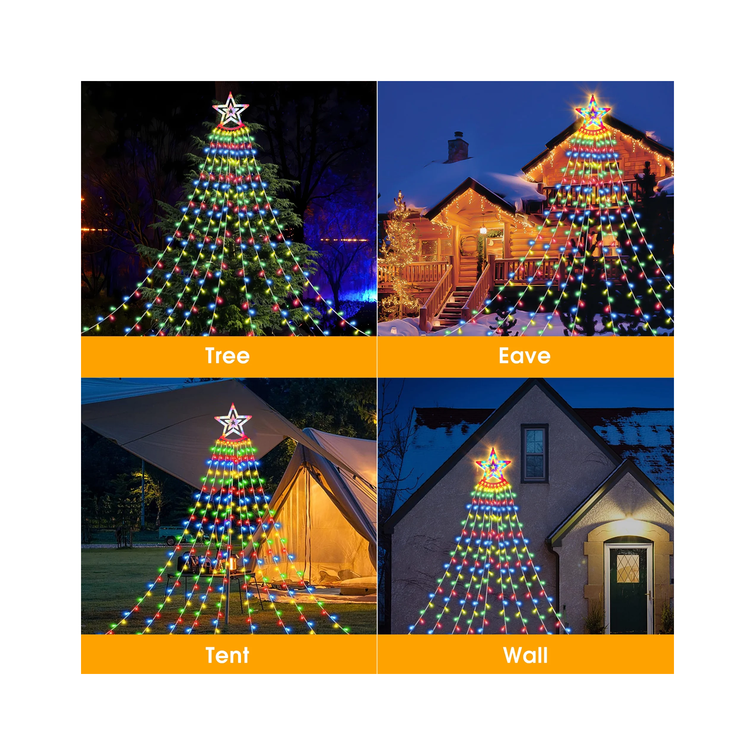 Magic Star Waterfall Light with App Control 4