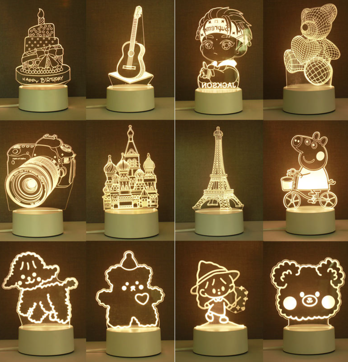 Acrylic Night Lights 1
