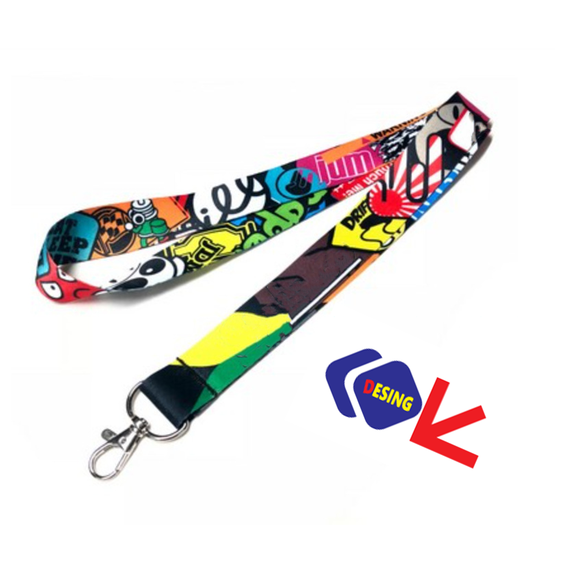 Nylon Full Color Custom Printed Lanyard 2