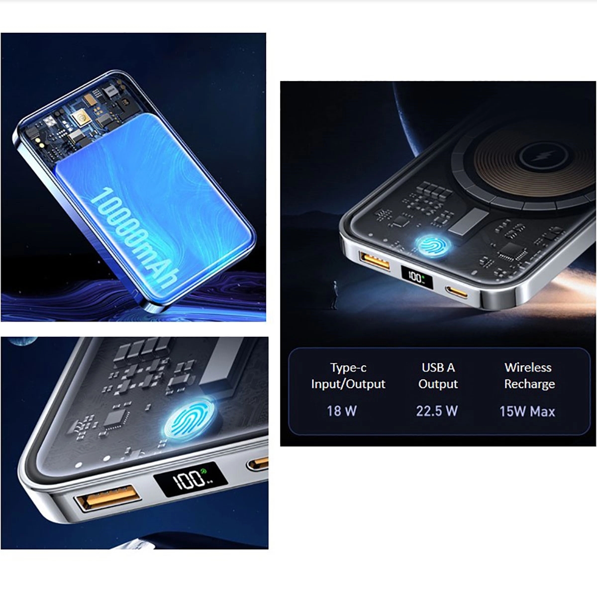 Magnetic Wireless Portable Charger 10000Mah 3