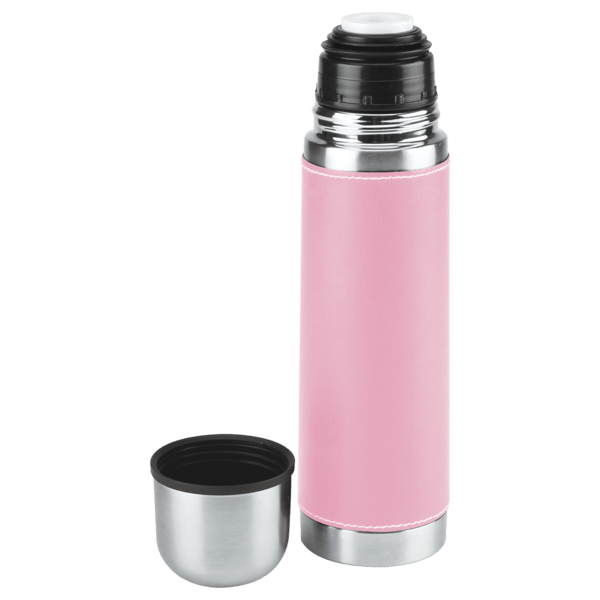 Leatherette Vacuum Bottle - 16 Oz. 12